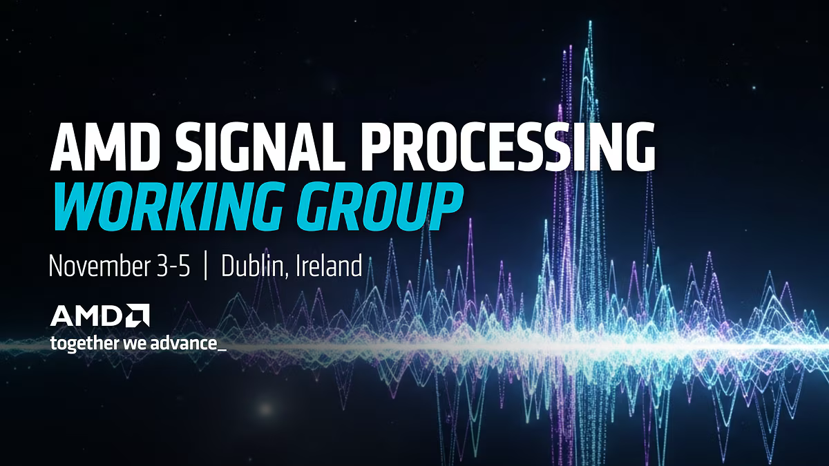 AMD Signal Processing Working Group (SPWG), Nov 3-5, 2026, Dublin